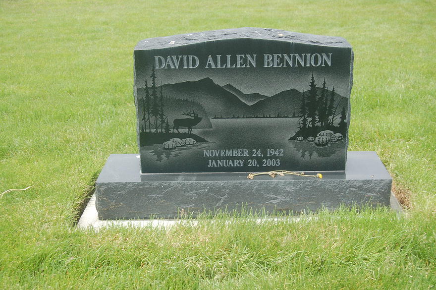 Laser etching on polished black granite